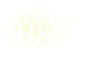 Light Green, Yellow vector background with forms of artificial intelligence.