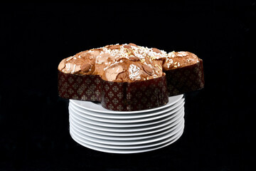 Colomba is an Easter cake in Italy. There are diffent kinds of Colomba cake