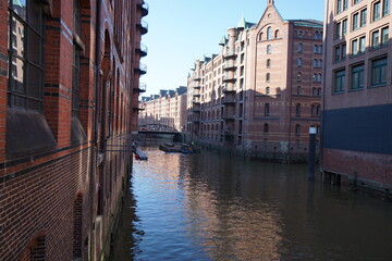Alte Backsteingeb&auml;ude in Hamburg (Speicherstadt)