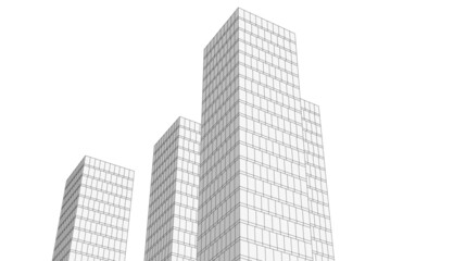 Fototapeta premium city skyscrapers
