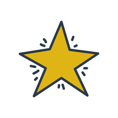 yellow star design