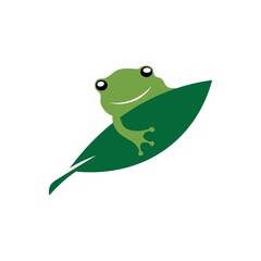 Frog icon template vector