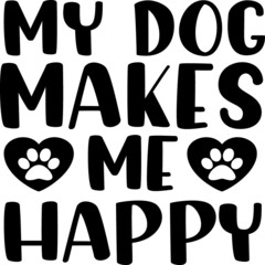 Dog T-shirt and SVG Design 
