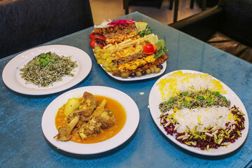 Persian, Arabic Cuisine in restaurant 