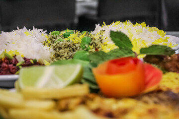 Persian, Arabic Cuisine in restaurant 