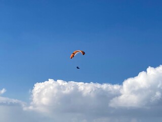 Paraglider in the sky
