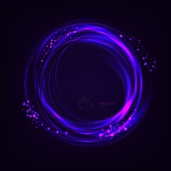 Abstract blue and yellow light effect background