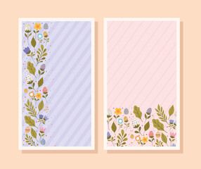 easter cards with flowers