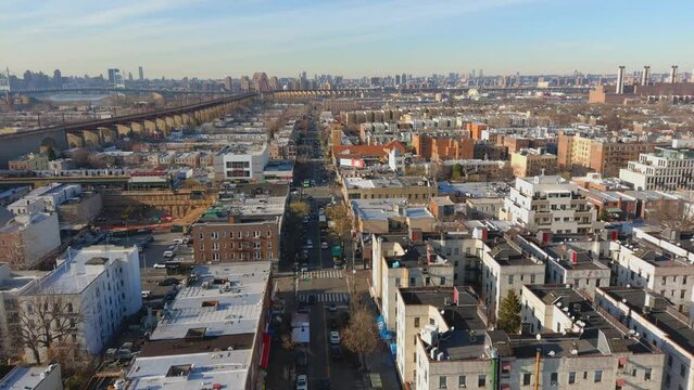 Aerial View of Astoria Queens Landscape
