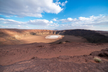 Hail, Saudi Arabia Harrat Al Hutaymah Crater.
