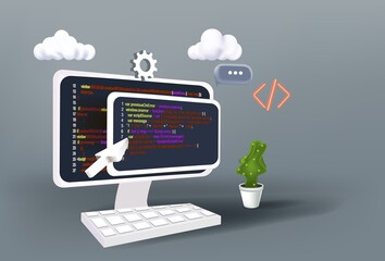 Website programming and coding. Web development and coding.