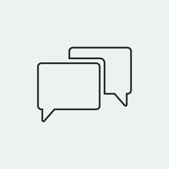 Naklejka premium chatting icon vector illustration and symbol for website and graphic design