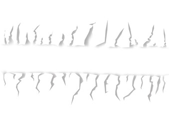 A crack isolated on a white background of a illustration.