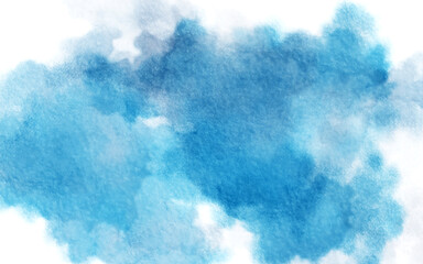  Abstract hand painted watercolor sky and clouds art Illustration on paper background. Brush stroked watercolor sky painting.  