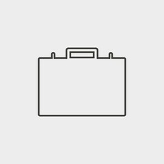 briefcase icon vector illustration and symbol for website and graphic design