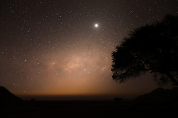 Sternenhimmel in der Namtib Wüste