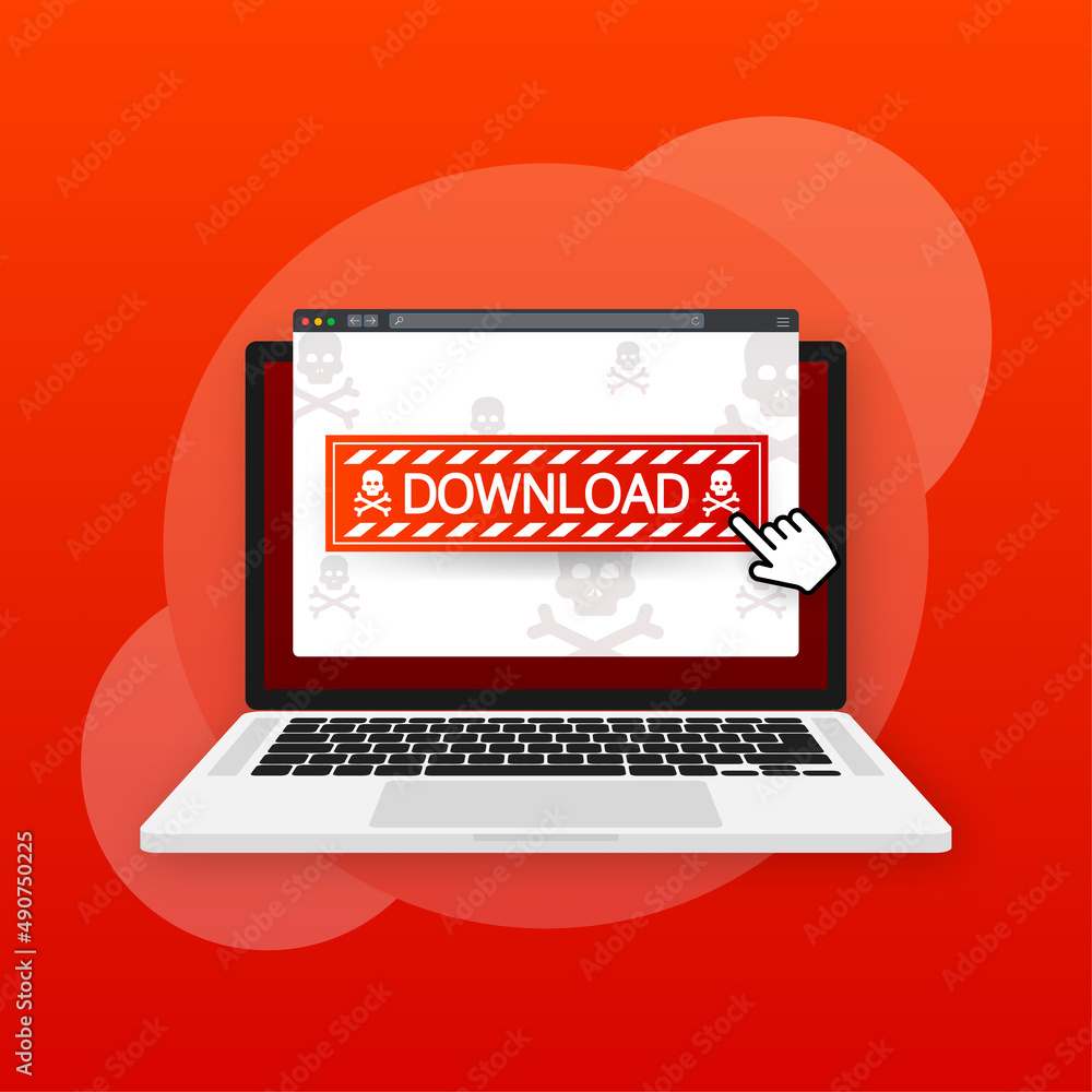Poster modern red download web template on light backdrop. creative design. web banner template. data stora