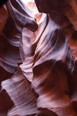 Colorful Navajo Sandstone from the Antelope Slot Canyon
