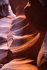 Colorful Navajo Sandstone from the Antelope Slot Canyon