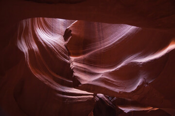 Colorful Navajo Sandstone from the Antelope Slot Canyon
