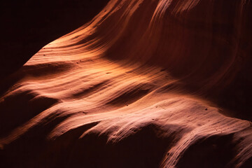 Colorful Navajo Sandstone from the Antelope Slot Canyon