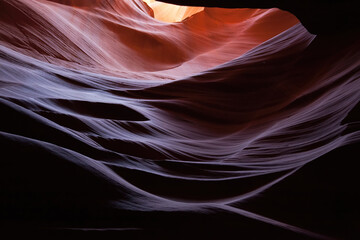 Colorful Navajo Sandstone from the Antelope Slot Canyon