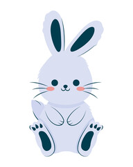 blue bunny design