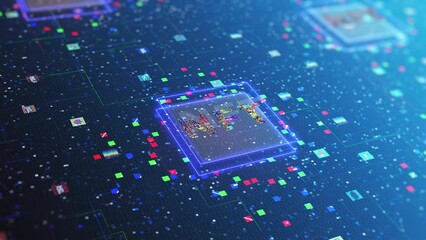 NFT. Virtual marketplace minting concept. Non-fungible token, digital artwork technology - Powered by Adobe