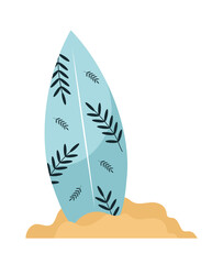 blue surfboard design