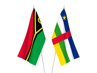 Central African Republic and Republic of Vanuatu flags