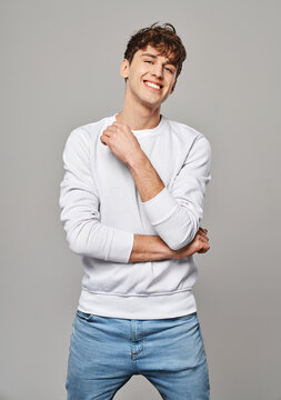 Young handome man smiling