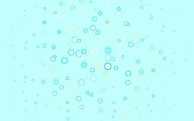 Light Blue, Green vector background with spots.