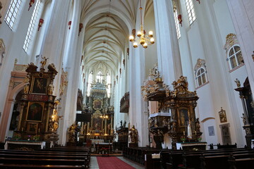 Fototapeta na wymiar St. Stanislaus, St. Dorothy and St. Wenceslas in Wroclaw, Poland