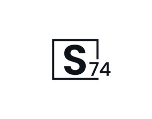 S74, 74S Initial letter logo