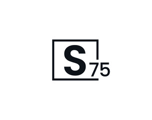 S75, 75S Initial letter logo