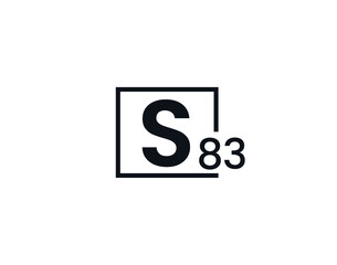 S83, 83S Initial letter logo