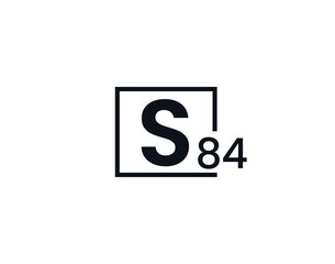 S84, 84S Initial letter logo