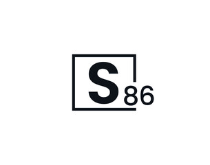 S86, 86S Initial letter logo