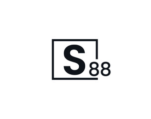 S88, 88S Initial letter logo