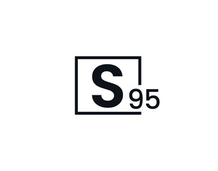 S95, 95S Initial letter logo