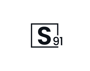 S91, 91S Initial letter logo