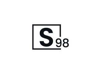 S98, 98S Initial letter logo