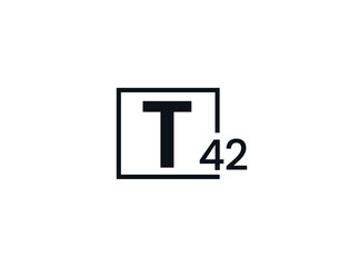 T42, 42T Initial letter logo