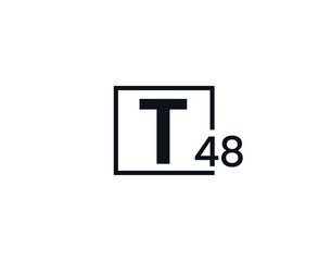 T48, 48T Initial letter logo