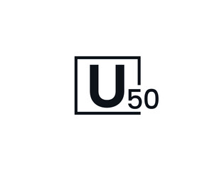 U50, 50U Initial letter logo