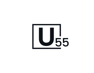 U55, 55U Initial letter logo