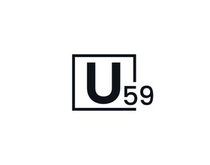 U59, 59U Initial letter logo