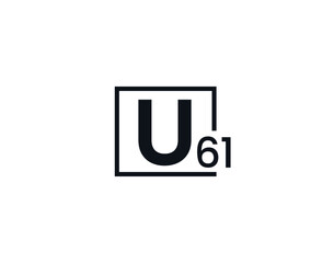 U61, 61U Initial letter logo