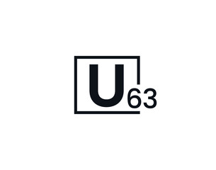 U63, 63U Initial letter logo