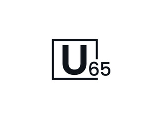 U65, 65U Initial letter logo